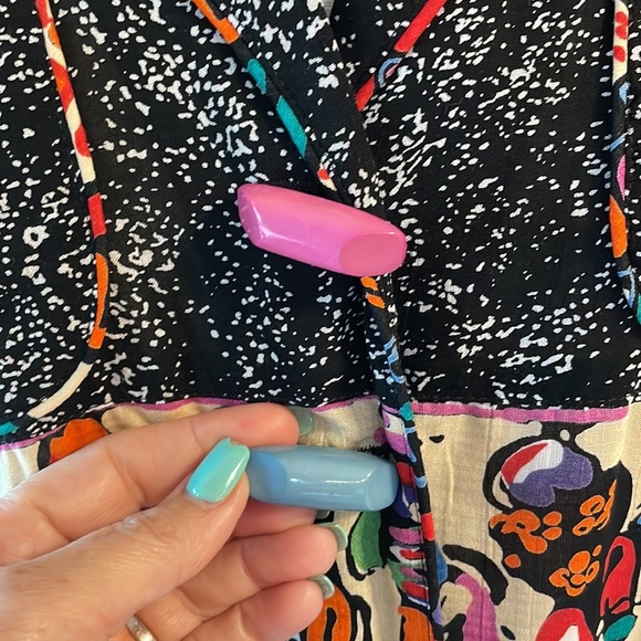 PLATINUM by DOROTHY SCHOELEN VTG AFRICAN cultural PRINT 2 piece skirt set size 4 - Picture 4 of 17